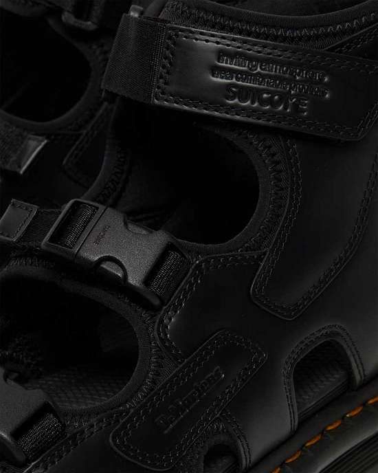 Sandalias Negras Dr. Martens Suicoke Boak Strap Hombre Negros MX-32968
